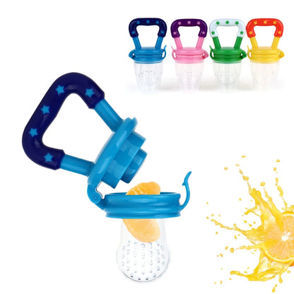 5pcs Silicone Squeezing Feeding Bottle