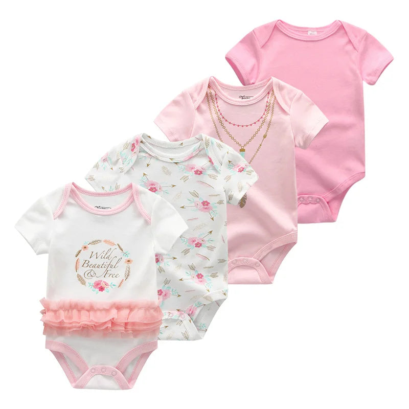 4Pieces New Born Bodysuit