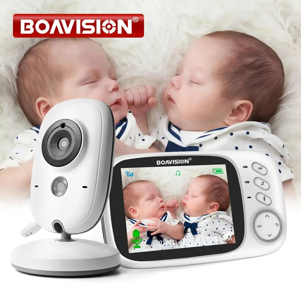 Baby Monitor 2.4G Wireless With 3.2 Inches LCD 2 Way Audio