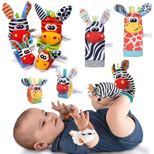 Stuffed Animals Baby Rattle Socks Wrist Baby Rattles