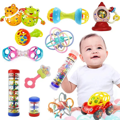 Sensory Baby Toys 0 12 Months Teether Rattle Toys