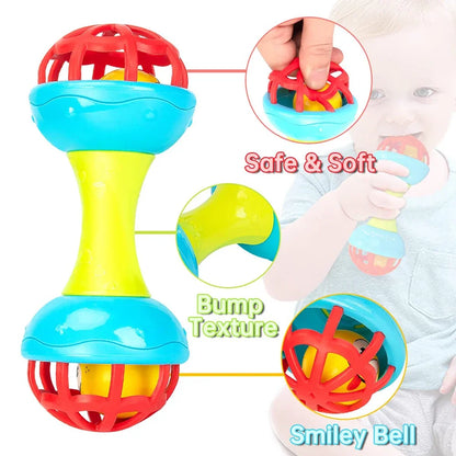 Sensory Baby Toys 0 12 Months Teether Rattle Toys